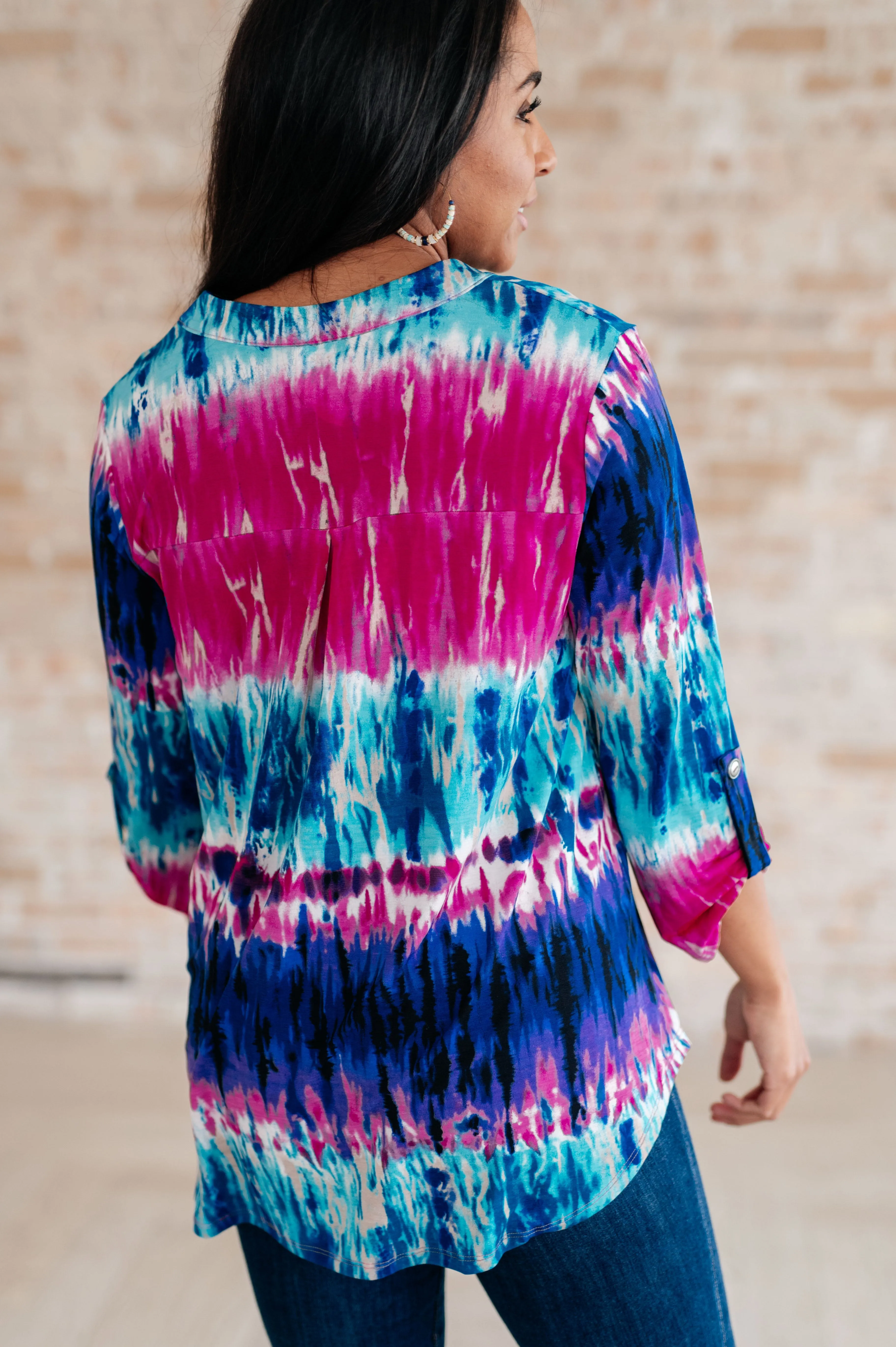 Little Lovely Lizzy Top in Tie Dye