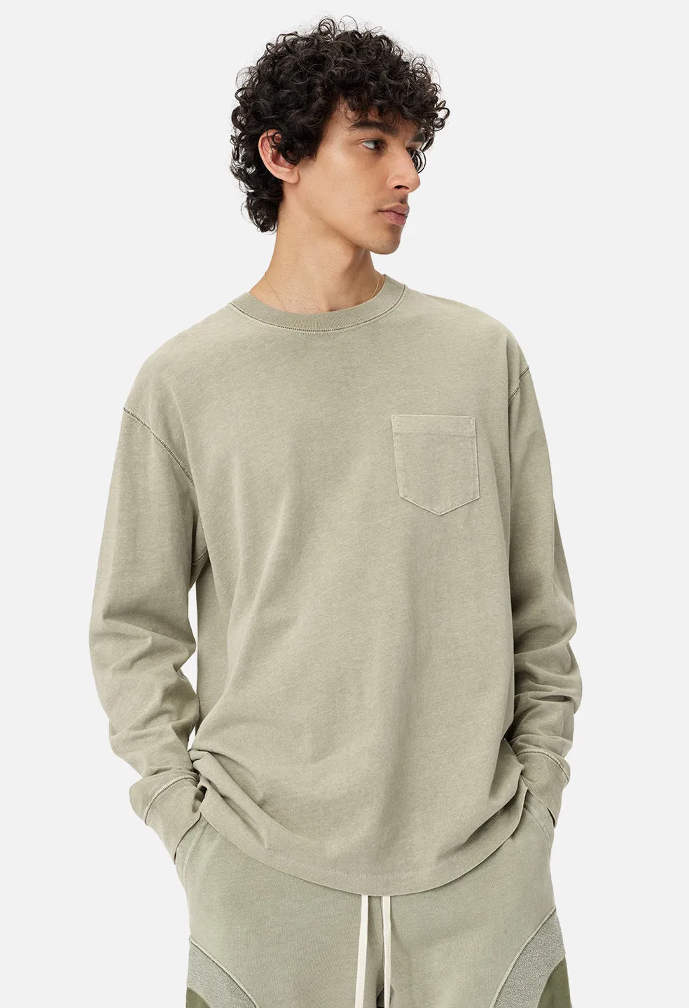 Loose Stitch LS Pocket Tee / Washed Olive