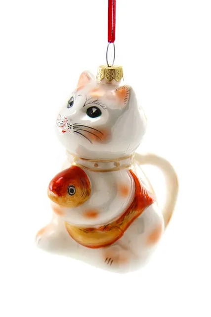  Lucky Cat Teapot  Ornament