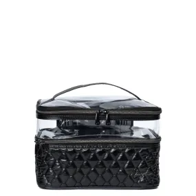 LUG Whoosh Clearview Cosmetic Case in Metallic Black