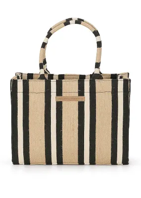 Luna Moon Svinklv Mid Tote - Jute/Black