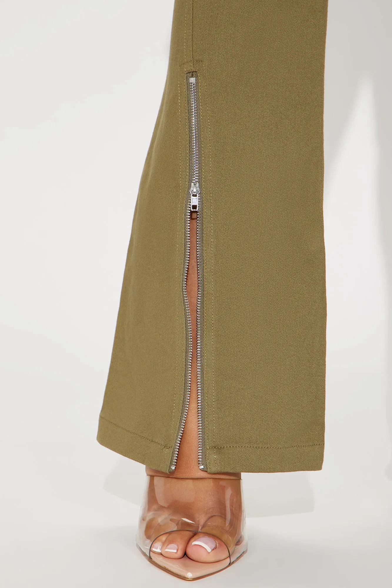 Make It Last Cargo Flare Pant - Olive