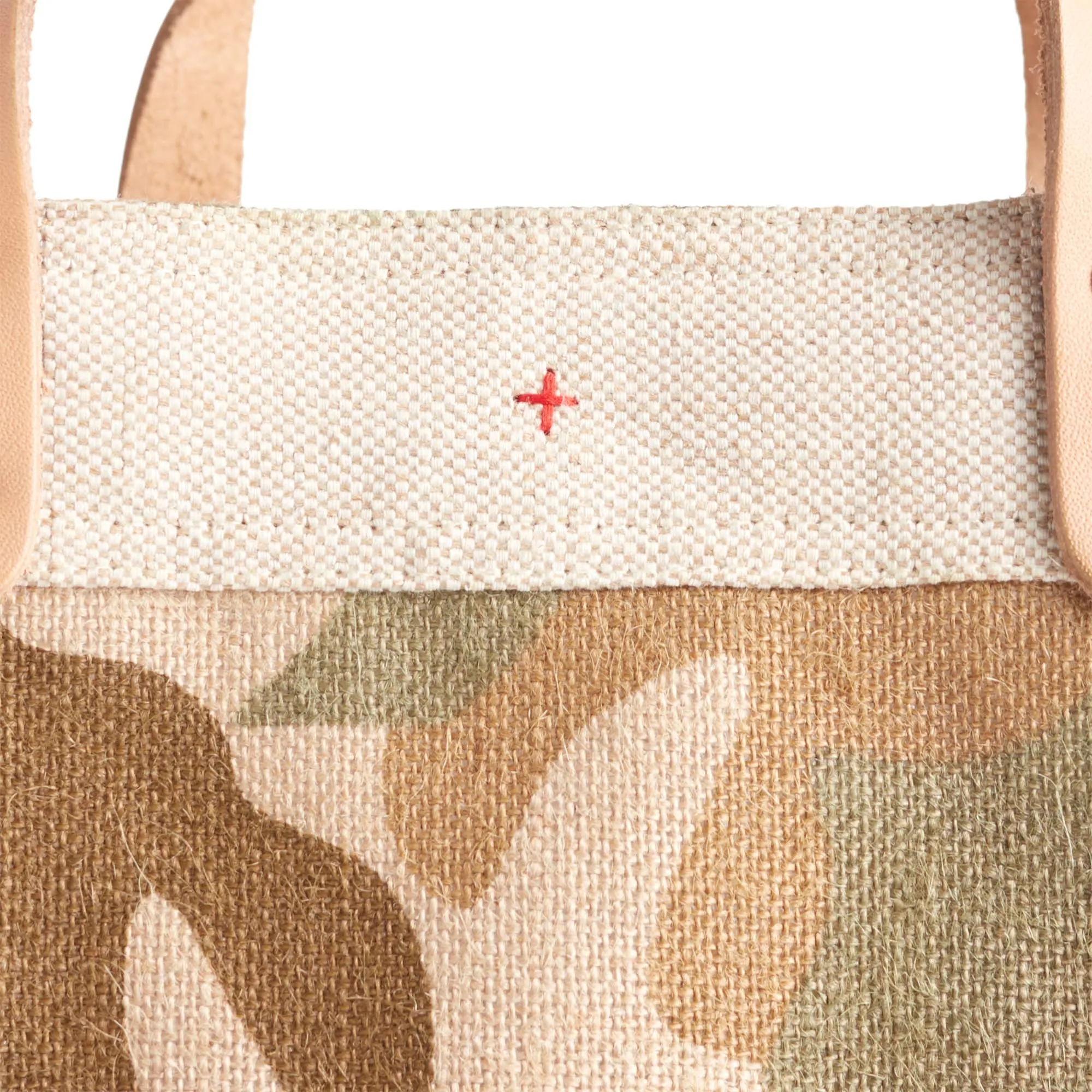 Market Bag in Safari with Large Monogram