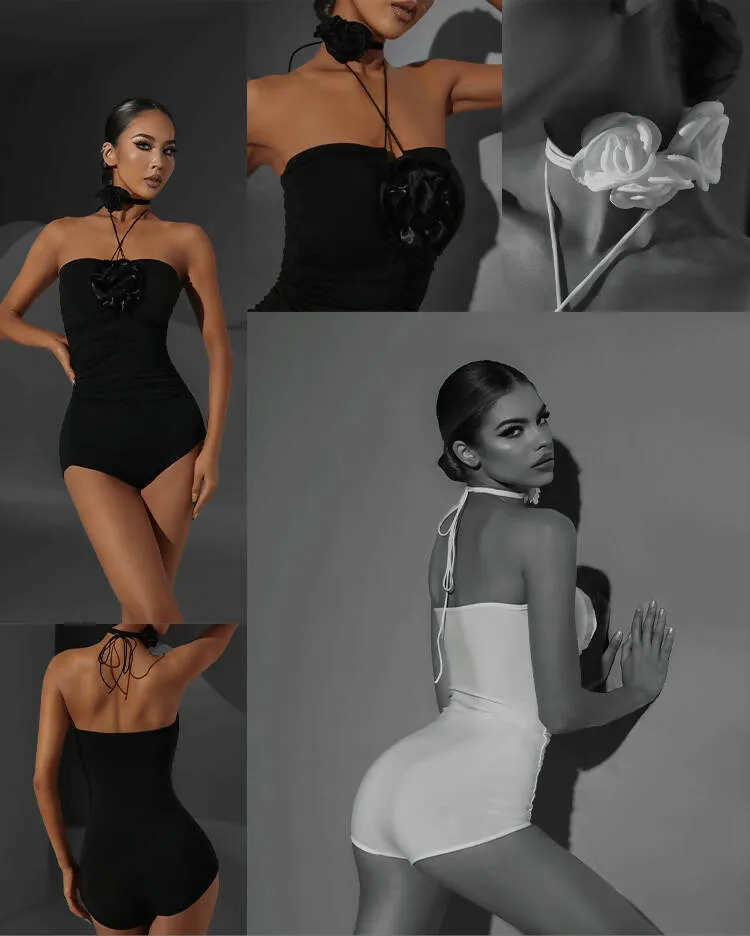 Midnight Mystique Leotard | Black/White | 2345