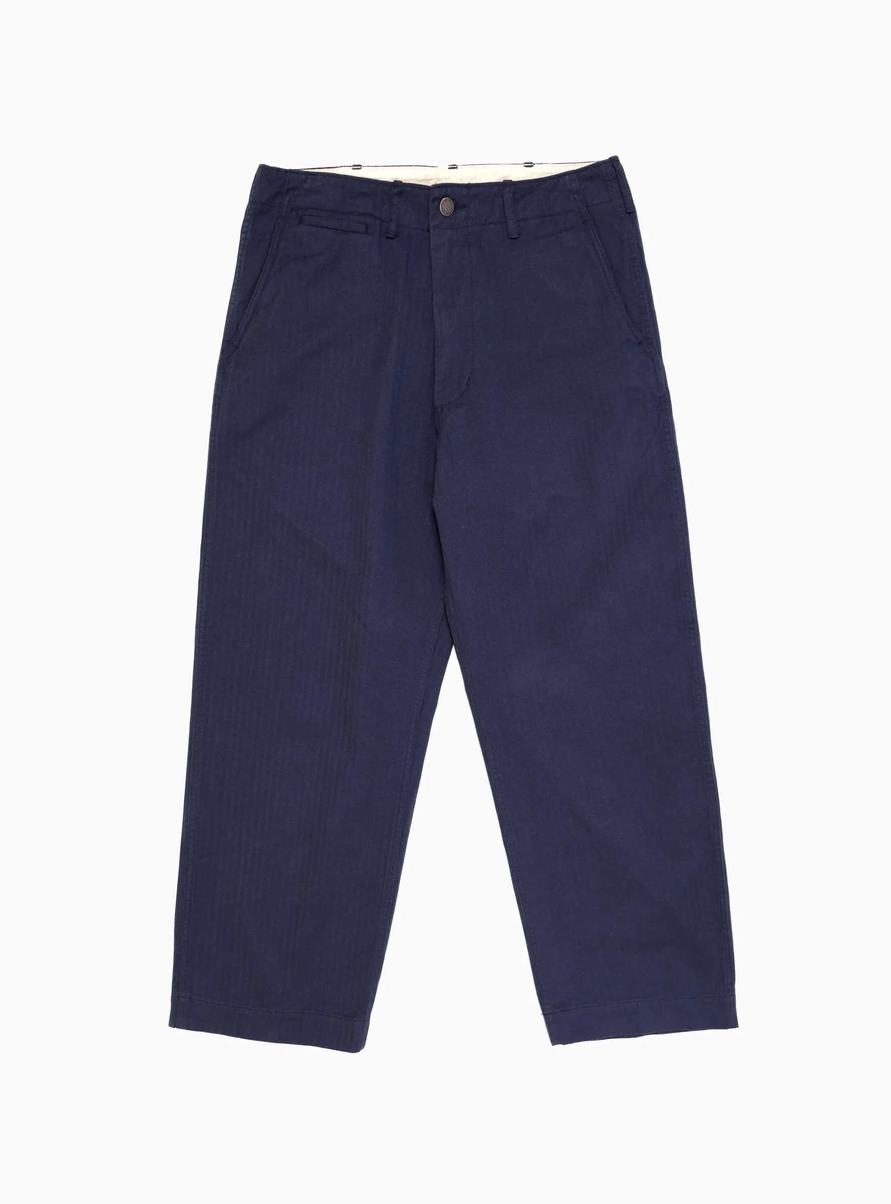 MIL Herringbone Trousers Navy