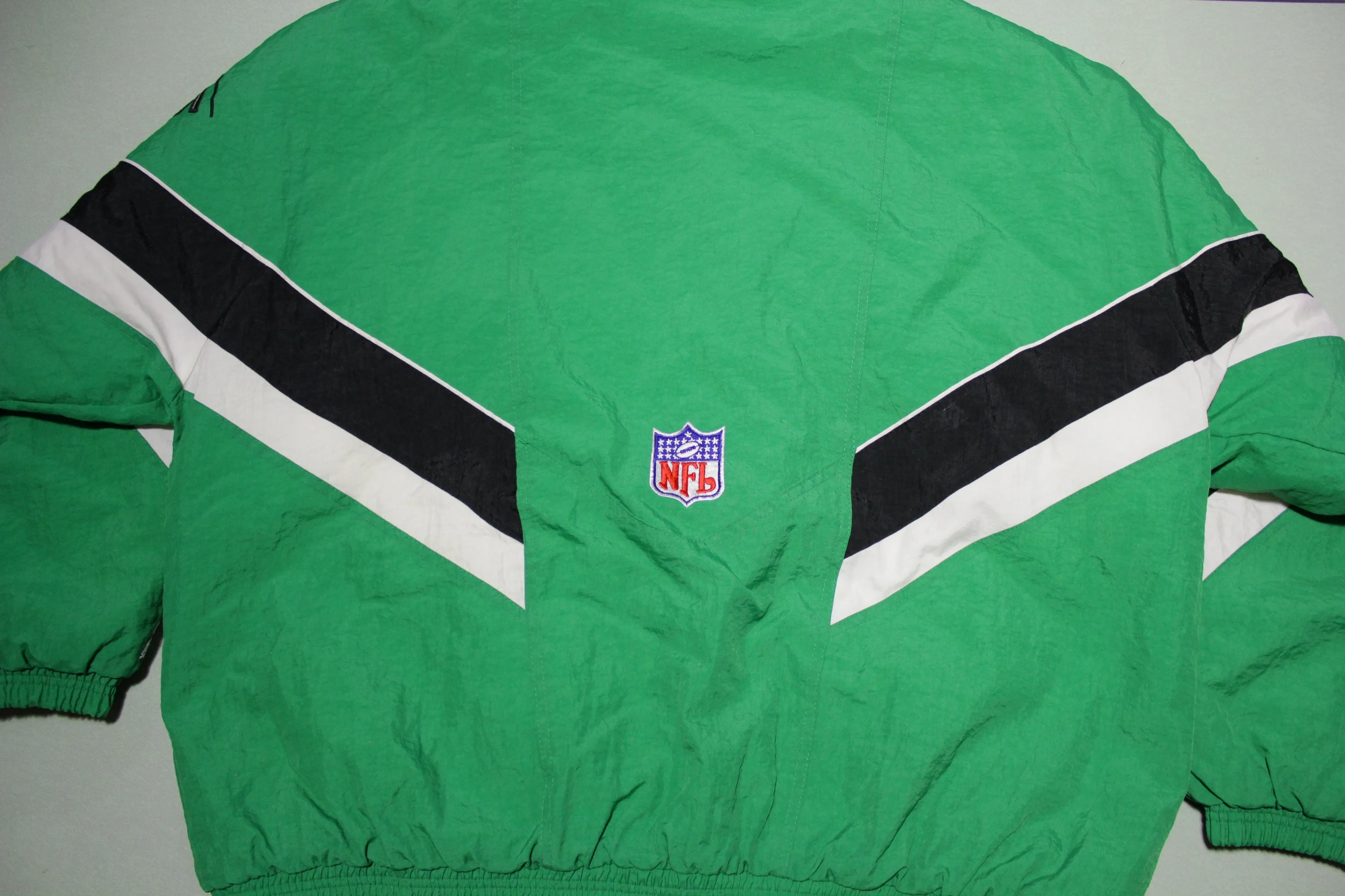 New York Jets Logo Vintage 90's Starter Zip Up Hoodie Parka Jacket