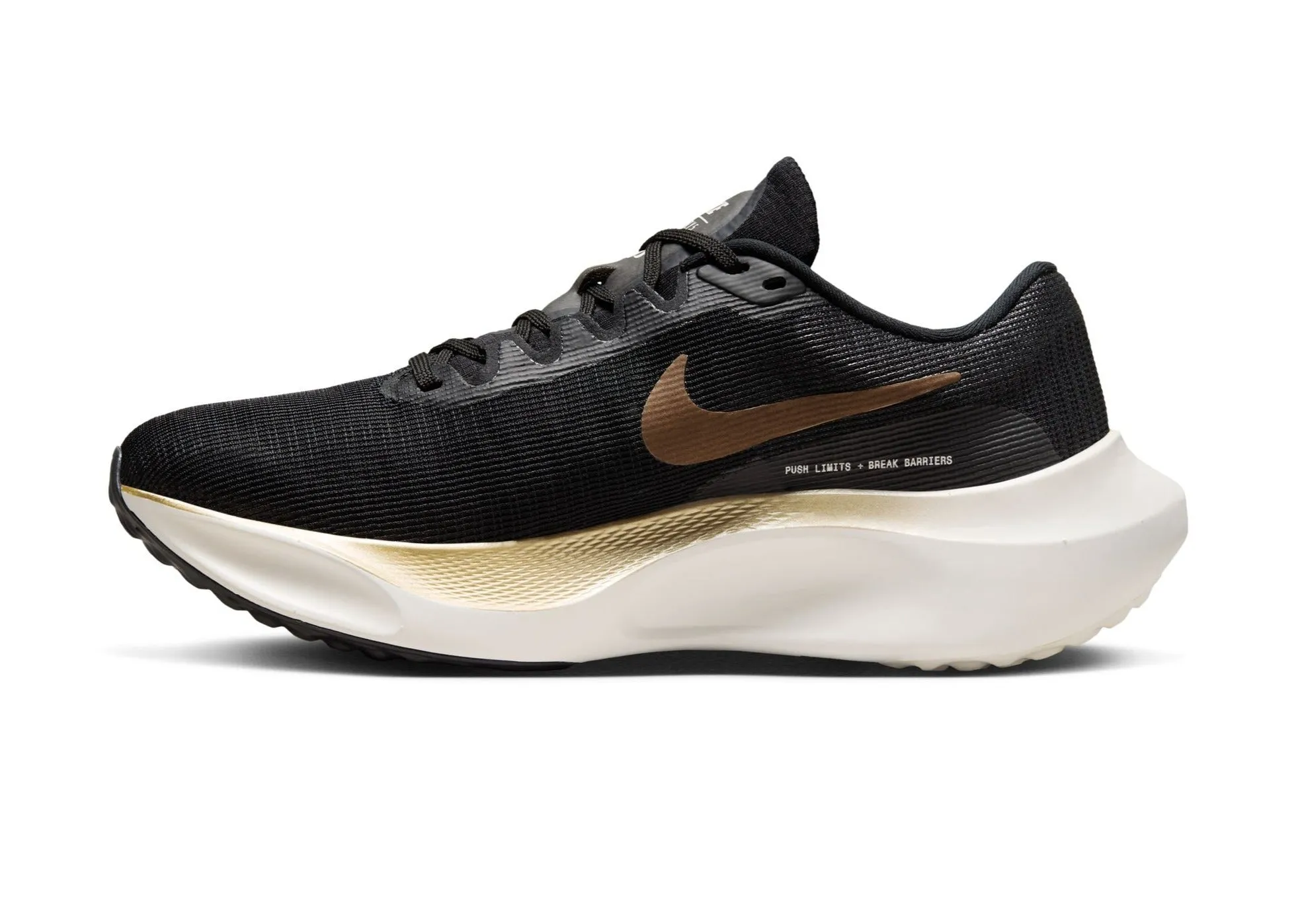 Nike Zoom Fly 5 (D Width)- Black/ Metallic Gold (Mens)