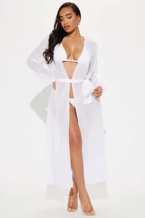 Ocean Dreams Maxi Cover Up Dress - White