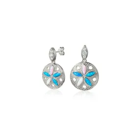 Opal Sand Dollar Earrings