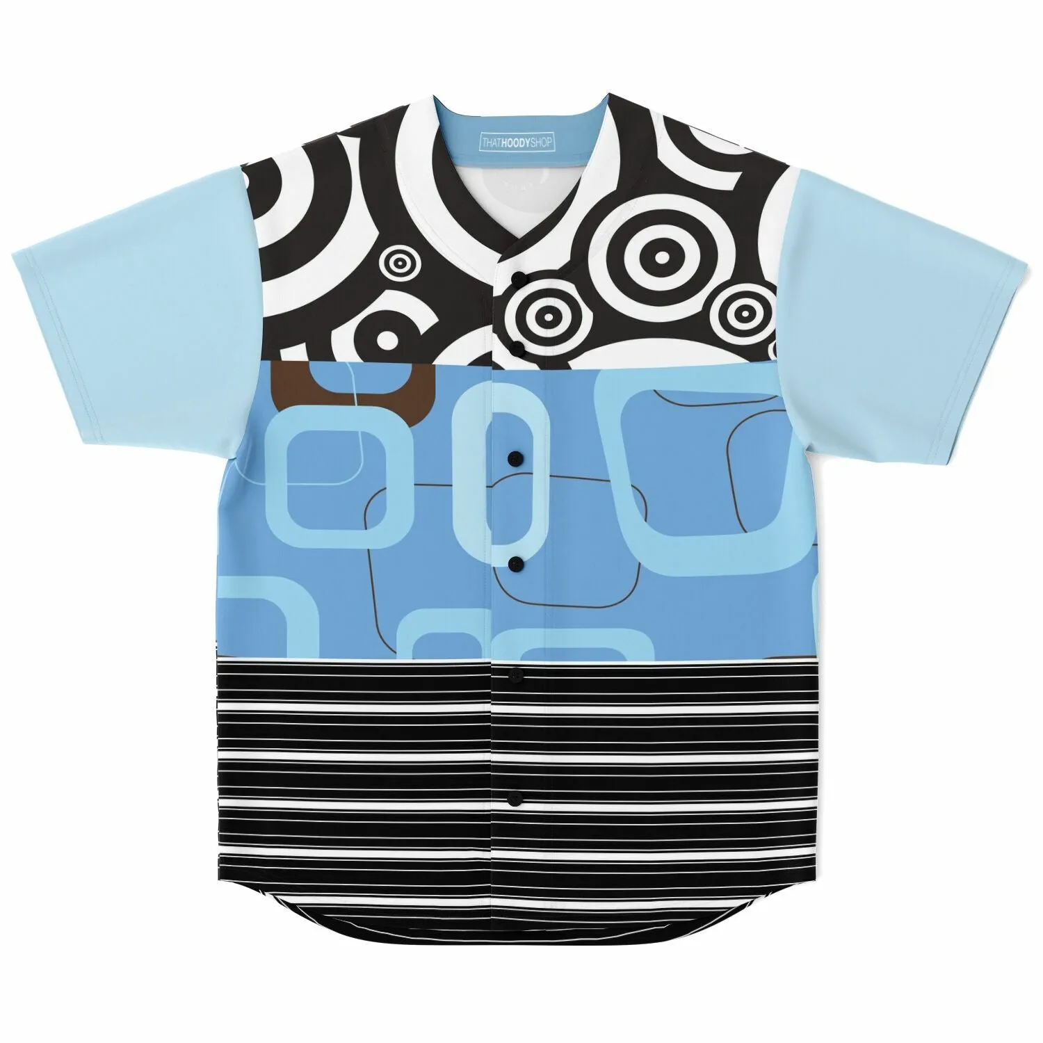 Pacific Palisades Patchwork Button Front Jersey