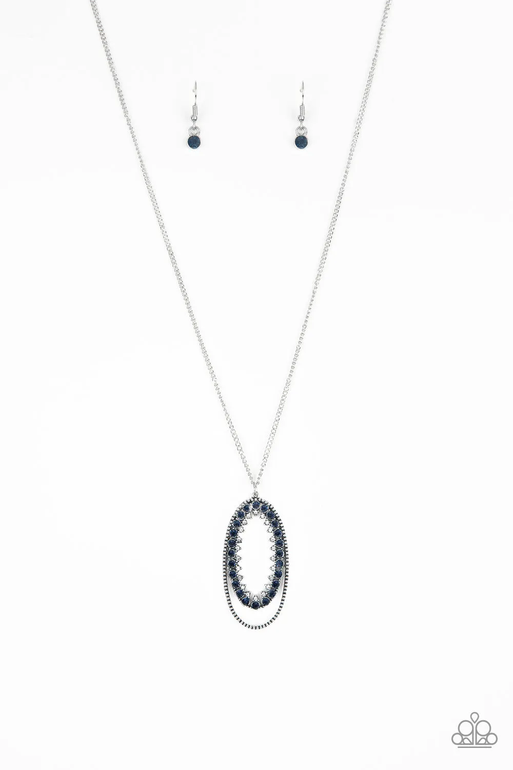 Paparazzi Money Mood Blue Necklace Set