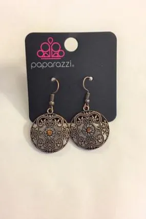 Paparazzi Rochester Royale Copper Earrings