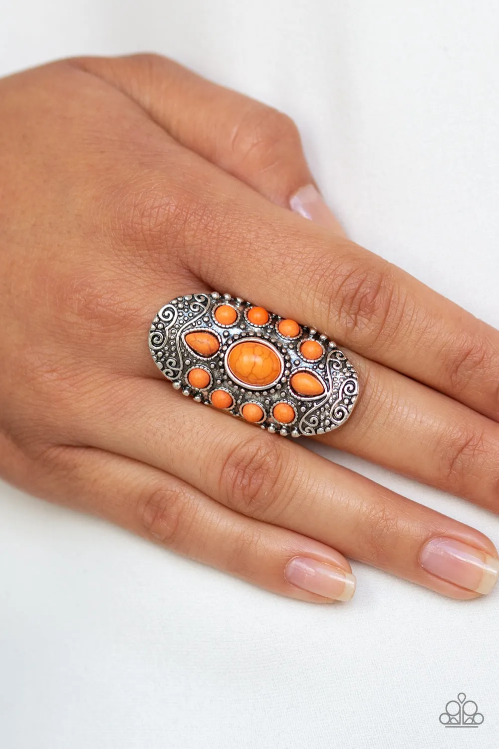 Paparazzi Stone Sunrise Orange Ring