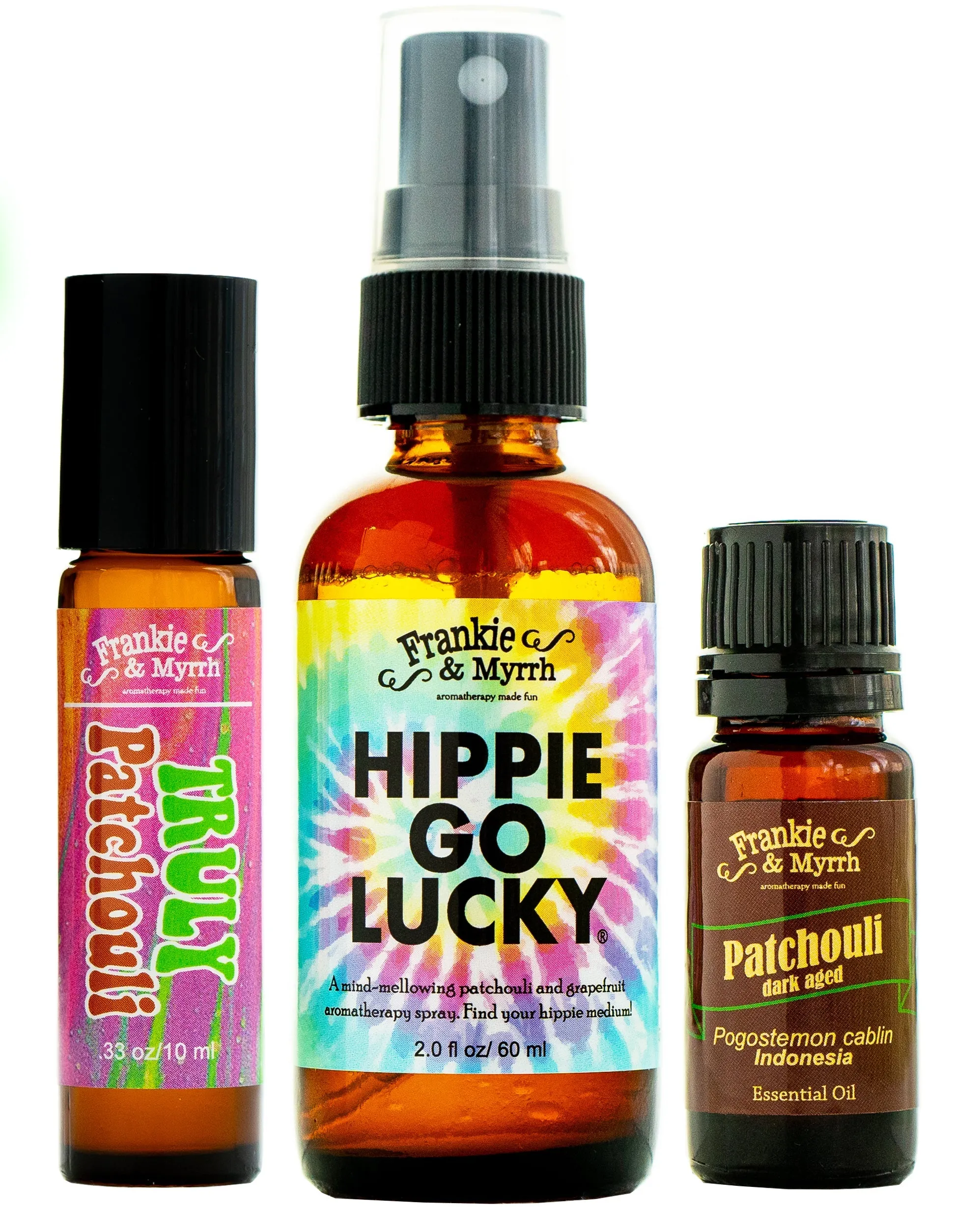 Patchouli Lovers' Mix n' Match Bundle | Patchouli Spray, Roll-on and Oil