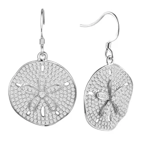 Pavé Sand Dollar Earrings