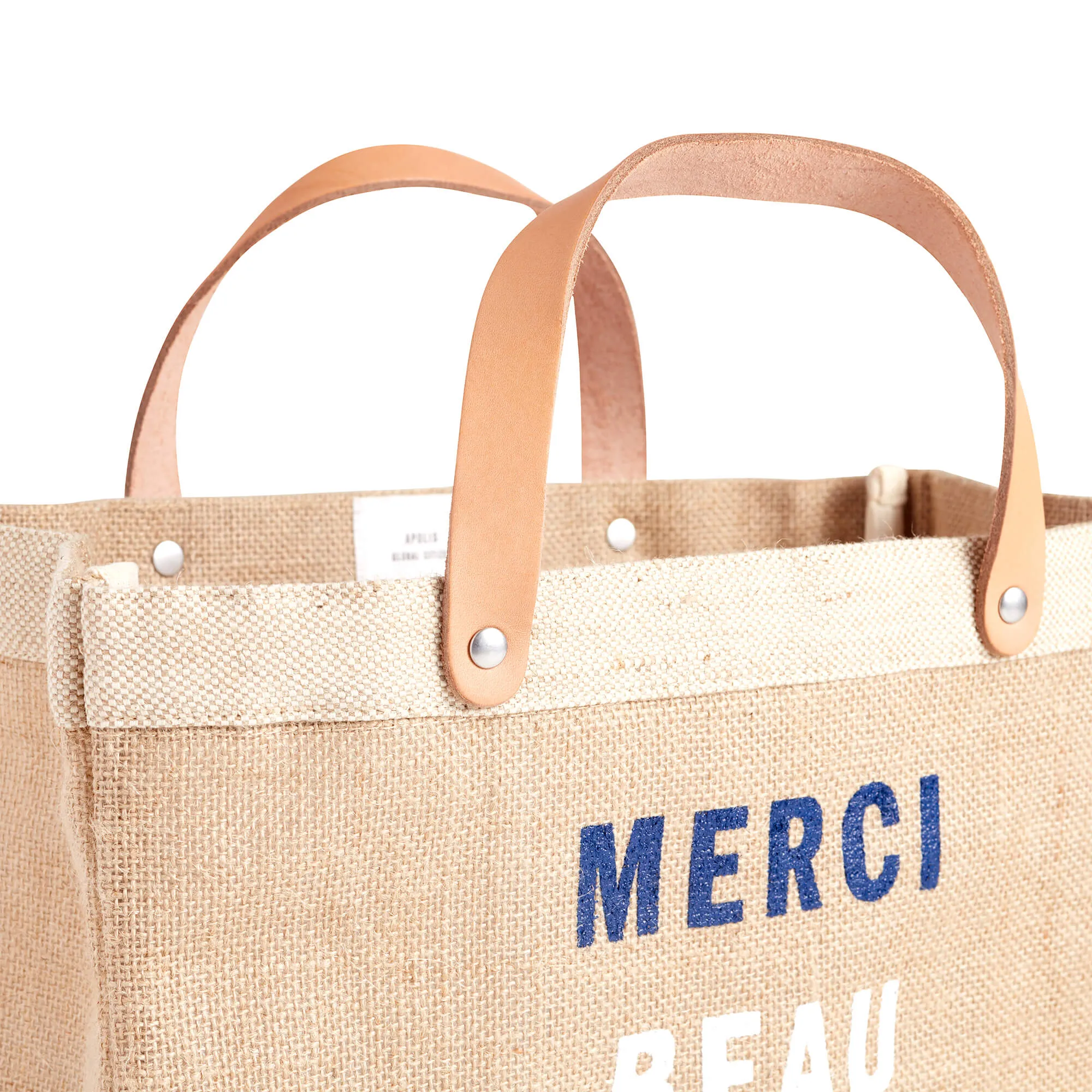 Petite Market Bag in Natural for Clare V. “Merci Beau Coup”