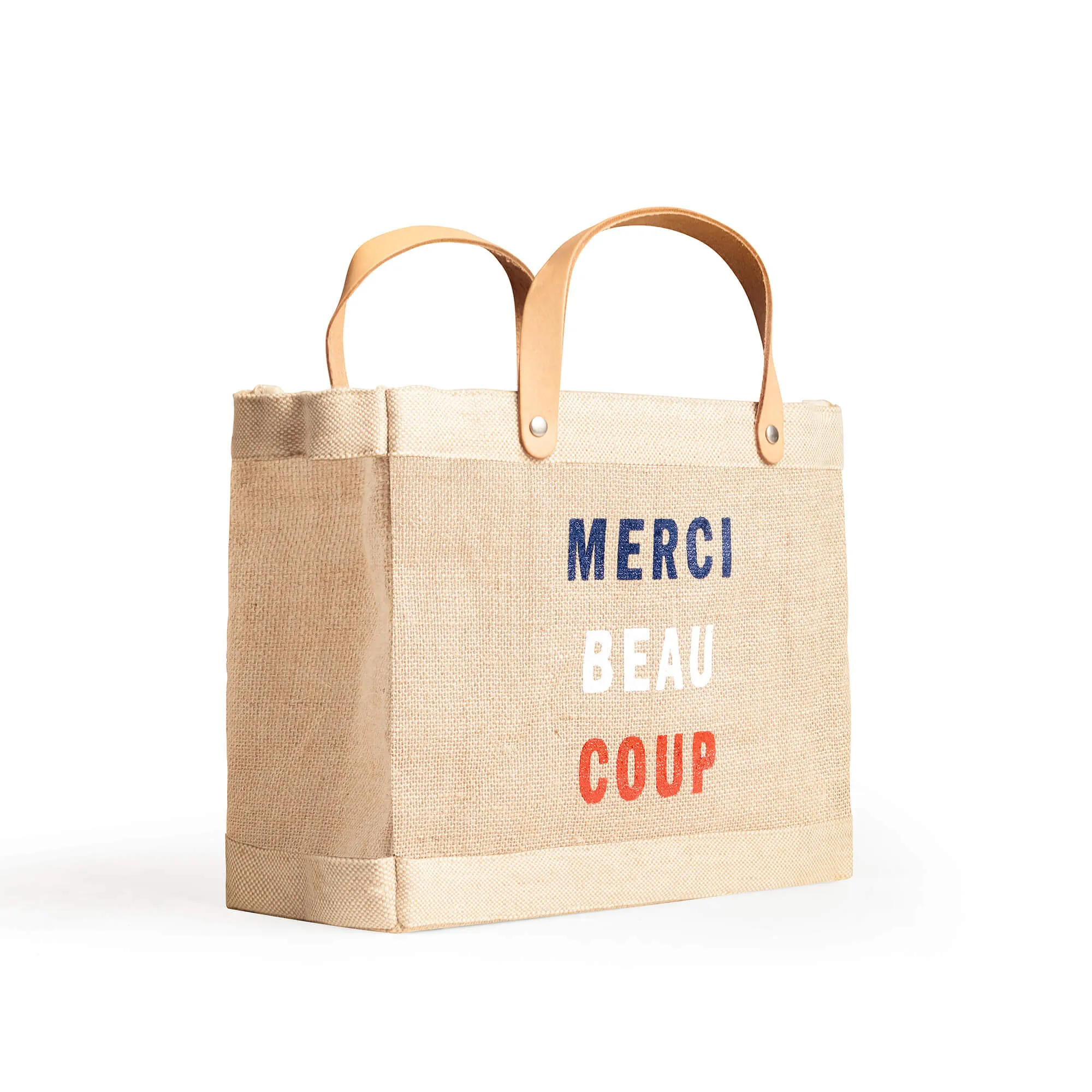 Petite Market Bag in Natural for Clare V. “Merci Beau Coup”