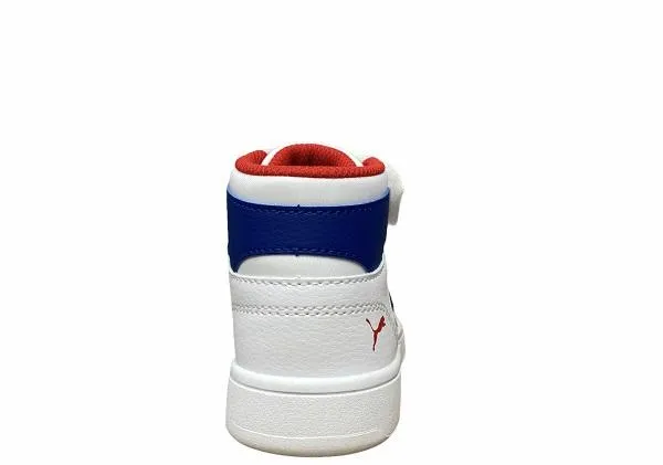 Puma Rebound Layup boy's sneakers shoe 370488 05 white blue