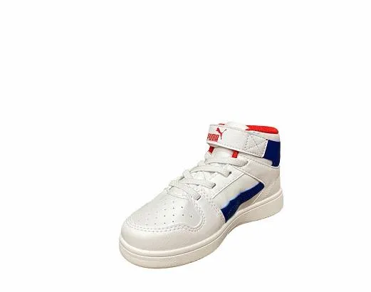 Puma Rebound Layup boy's sneakers shoe 370488 05 white blue