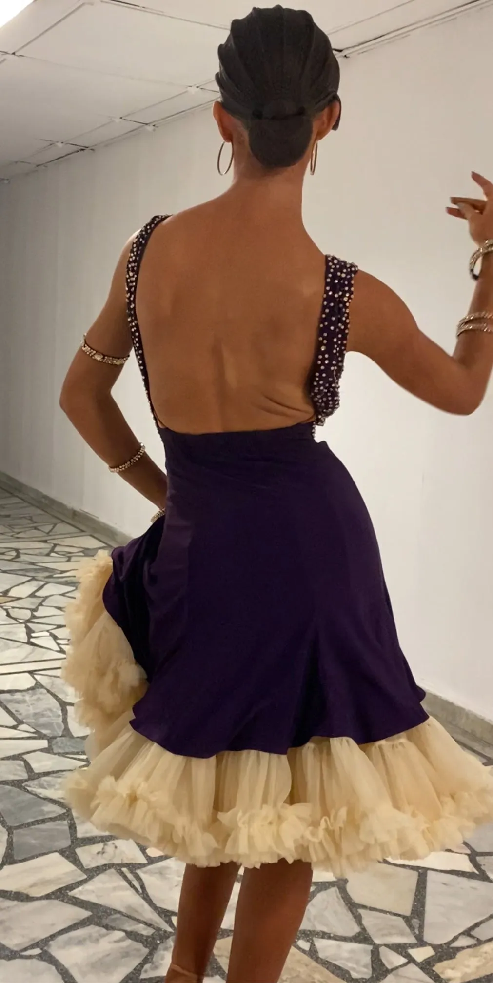 Purple Latin Dance Dress Radiant Excellence