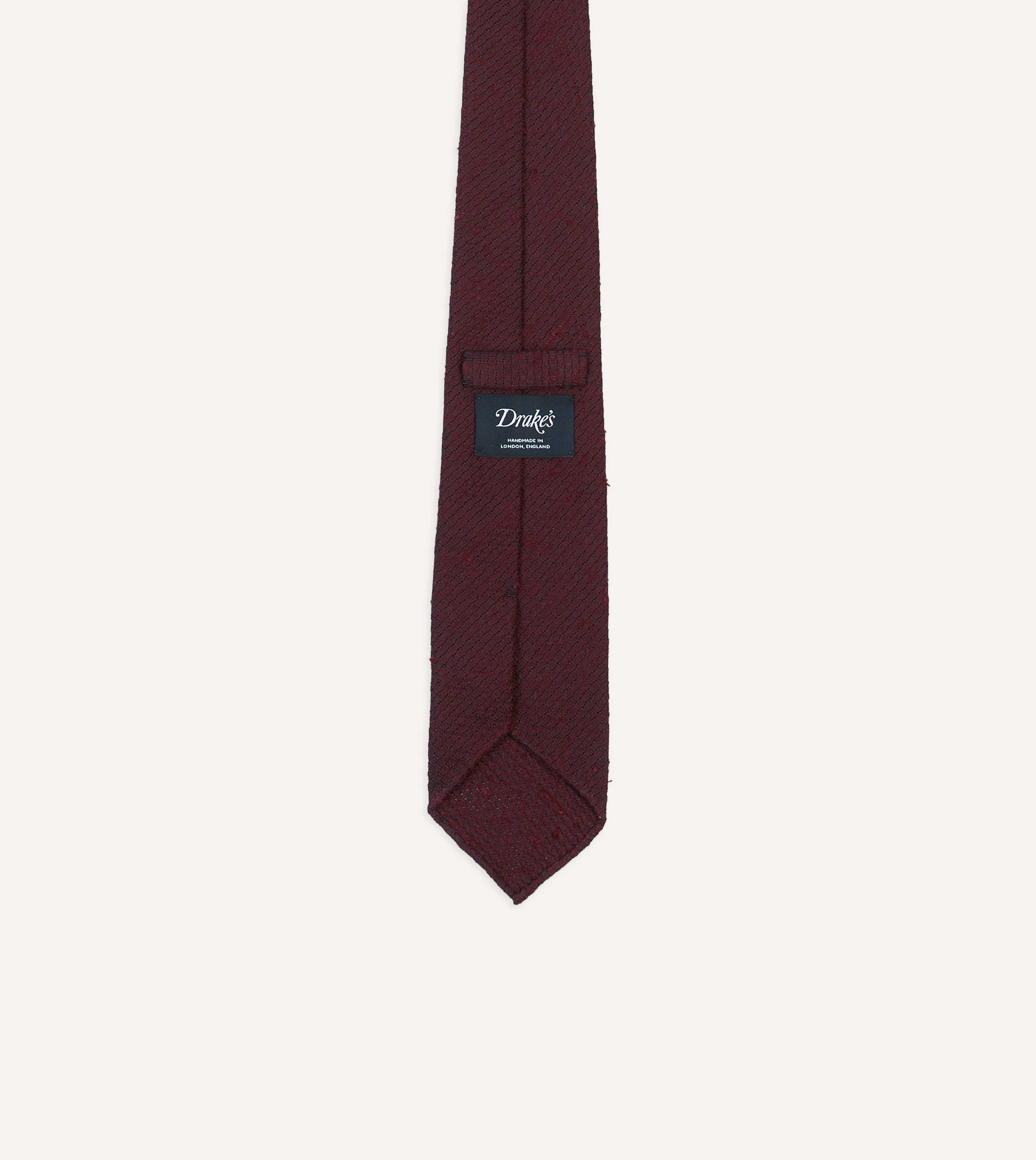 Red Shantung Silk Tipped Tie