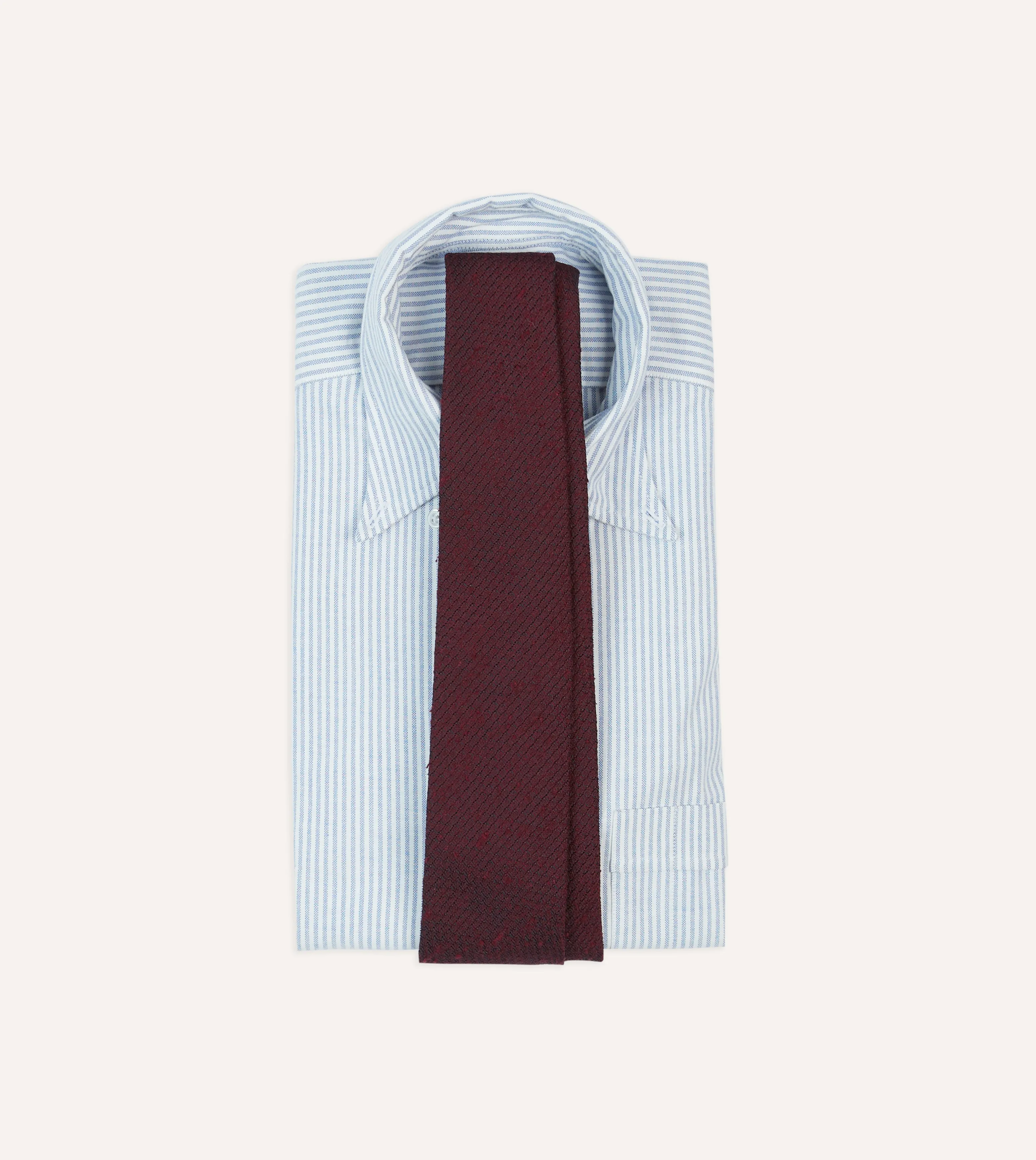 Red Shantung Silk Tipped Tie