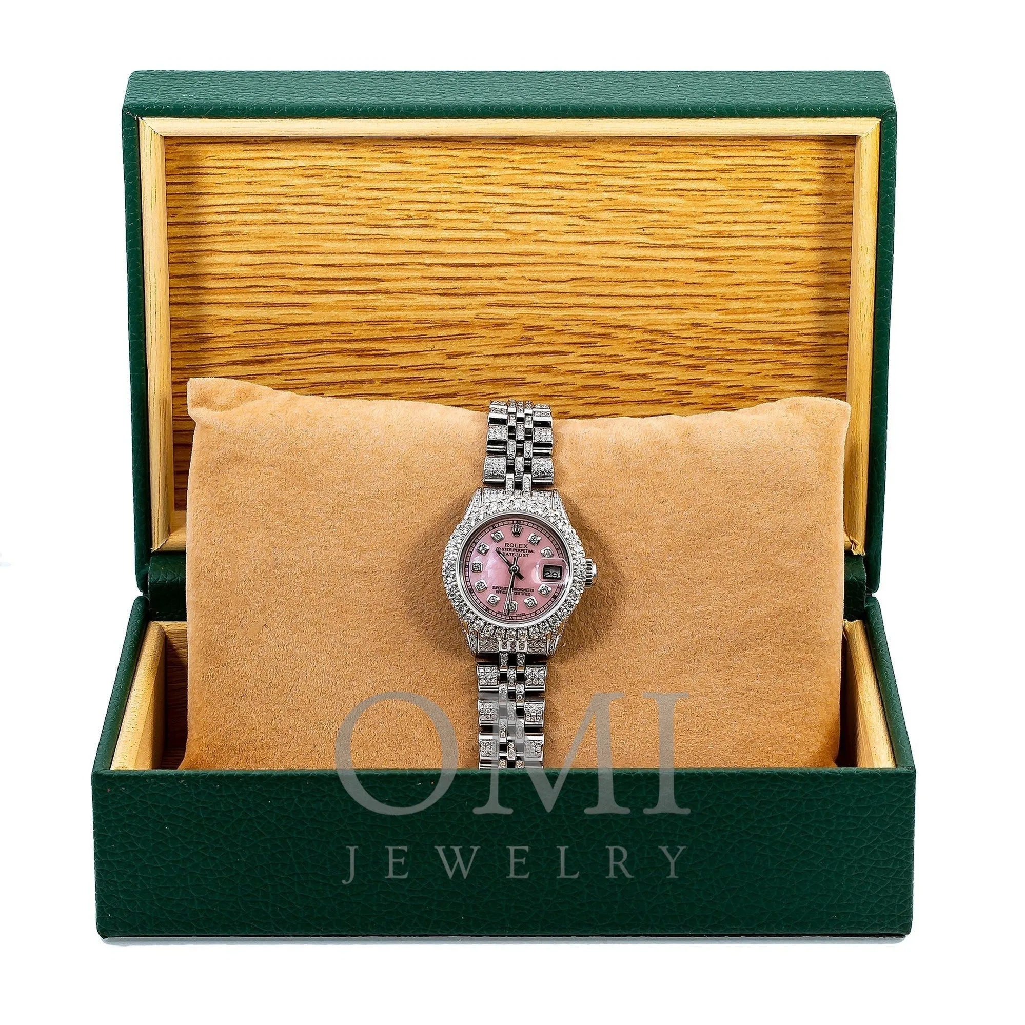 Rolex Datejust 6517 26MM Pink Dial With 6.75 CT Diamonds