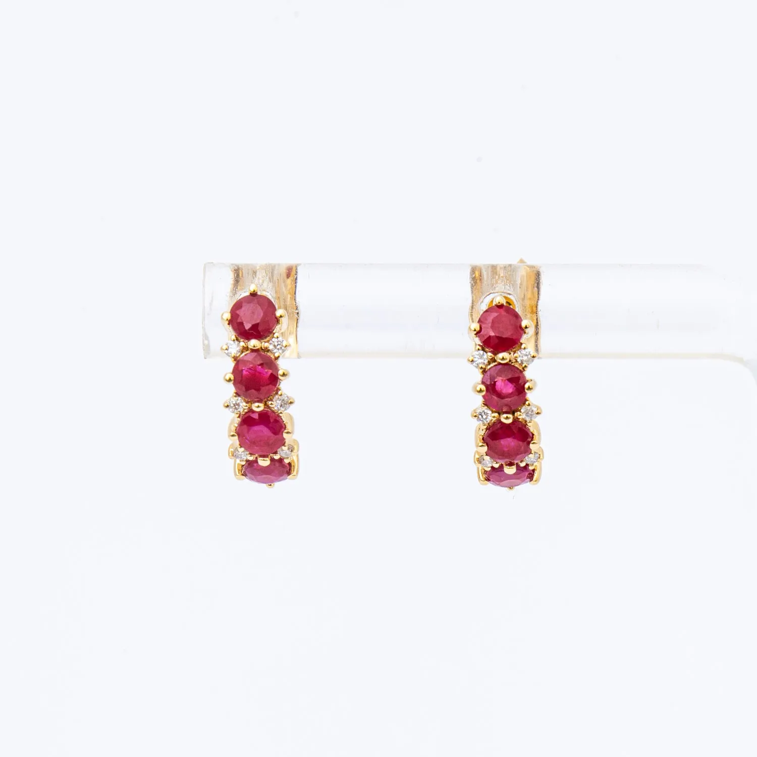 Ruby & Diamond Rounds J Hoops