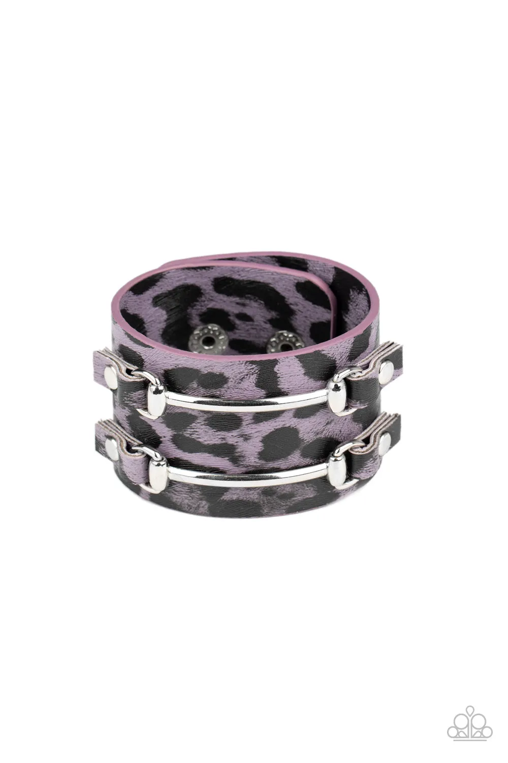 Safari Scene Purple-Bracelet