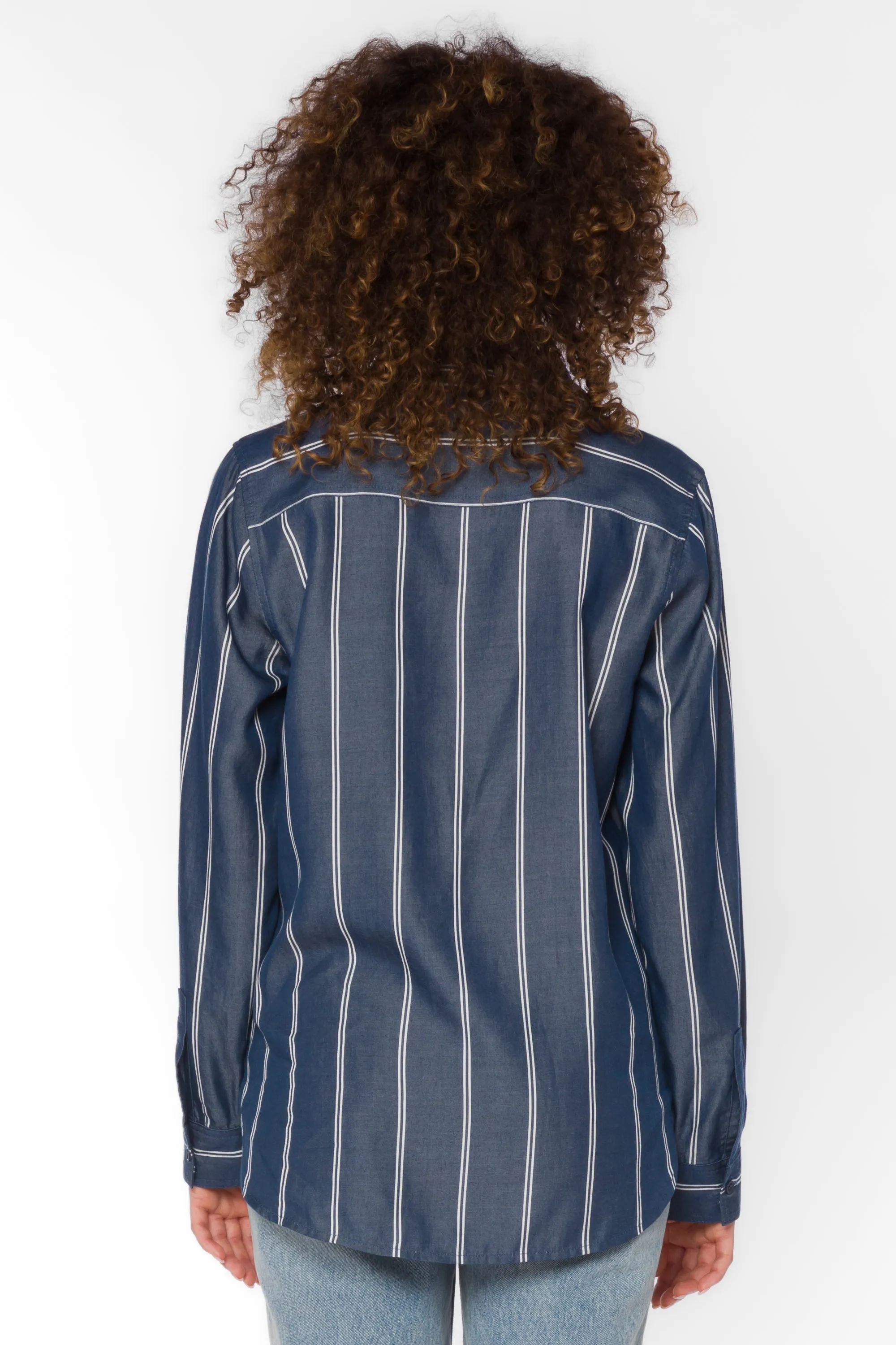 Talma Navy Stripe Shirt