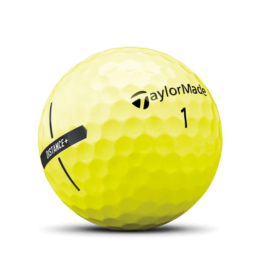 TaylorMade 2021 Distance  Golf Balls 12 Pack Yellow