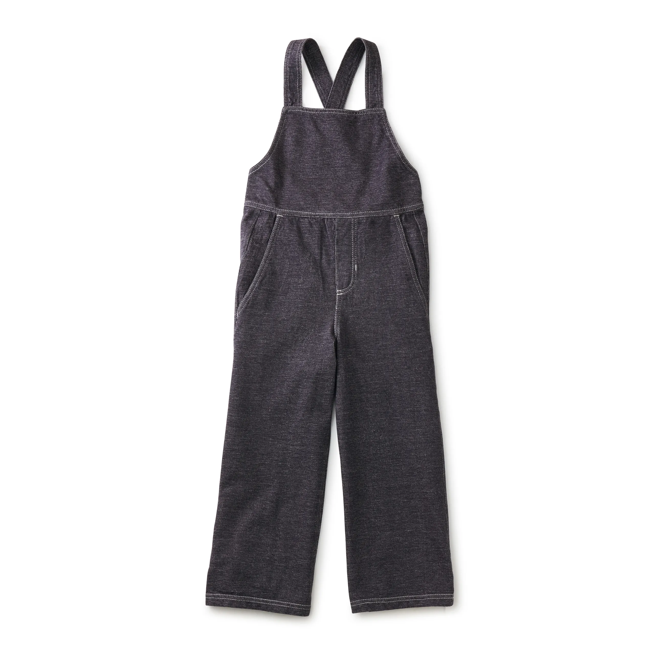 Tea Collection Wide Leg Denim-Like Overalls