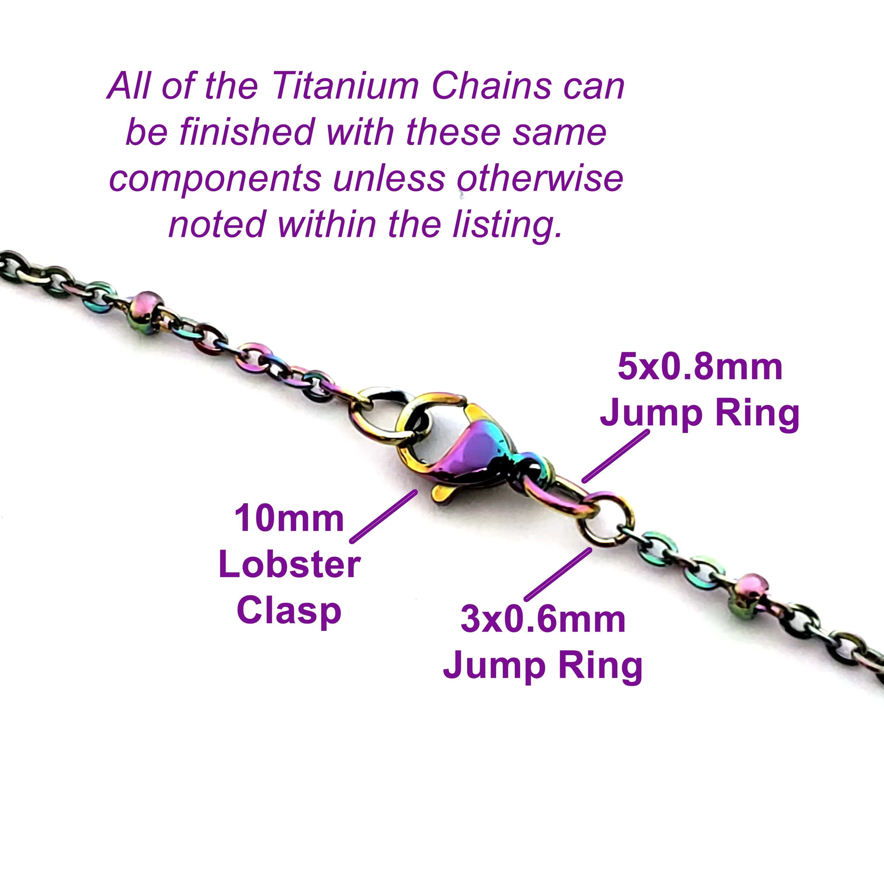 Textured Rainbow Stainless Steel Bulk Jewelry Making Chain 2.5x3mm Oval Links Chain, 30 Feet, #1031 MC