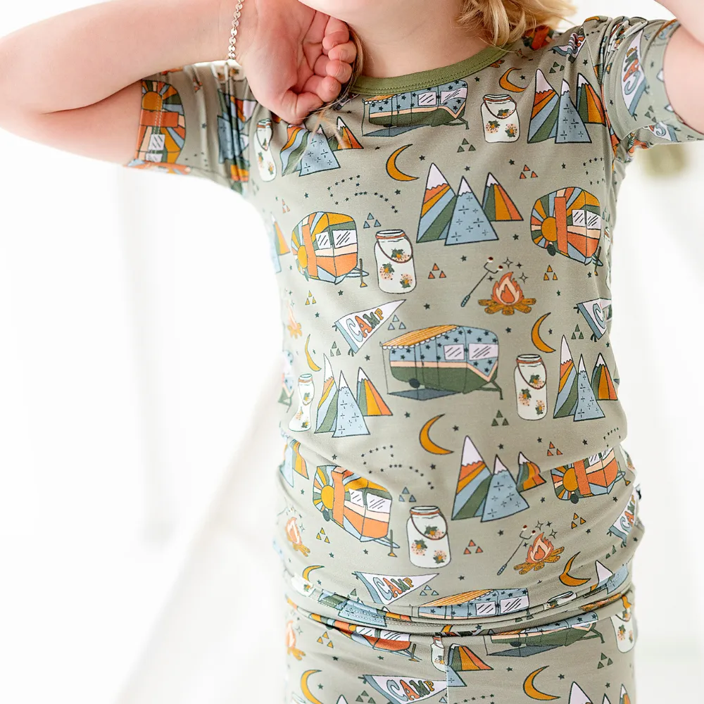 The Great Outs'mores - Green Toddler Pajamas (Short Sleeve)