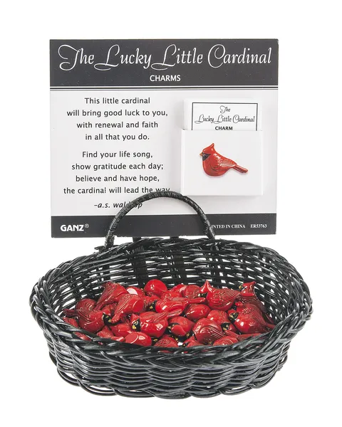 The Lucky Little Cardinal Bird Charm Pocket Token