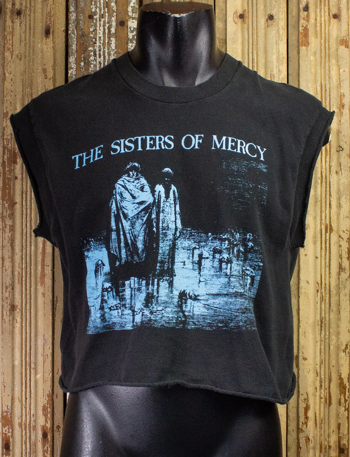 The Sisters Of Mercy Merciful Release Cropped Concert T Shirt 2007 Black Large