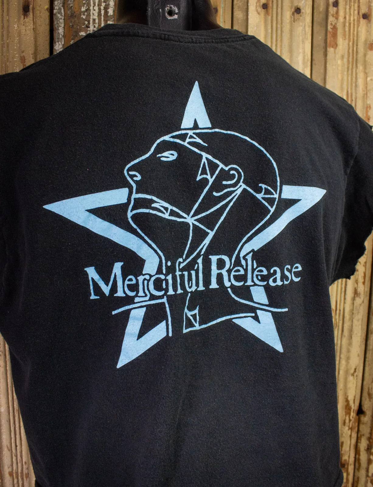 The Sisters Of Mercy Merciful Release Cropped Concert T Shirt 2007 Black Large