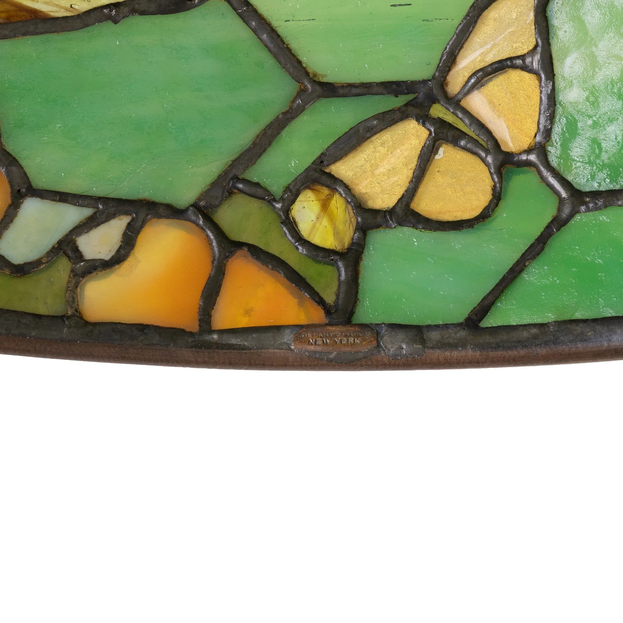 Tiffany Studios New York "Butterfly & Yellow Rose" Table Lamp