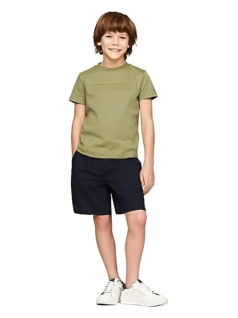 Tommy Hilfiger Debossed Monotype T-Shirt Junior