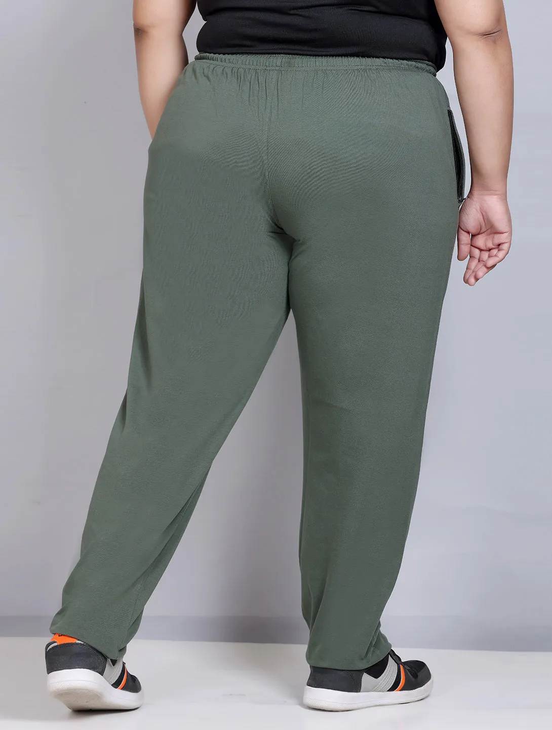 Track Pants For Women - Cotton Lowers - Olive Green