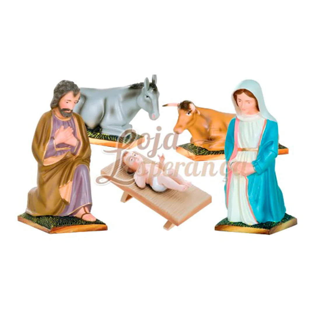 Traditional Nativity Scene - 5 Pieces | 5.51'' | 14cm