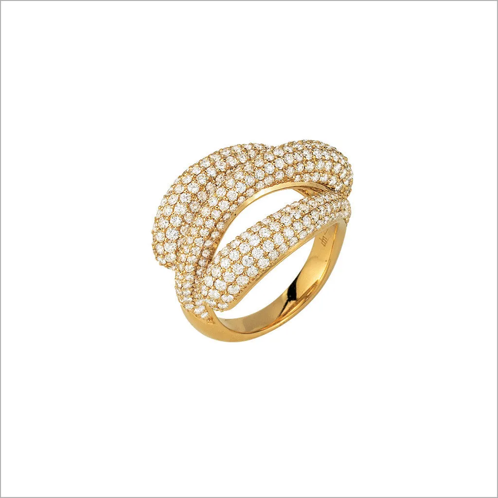 Triadra 18K Gold & Diamond Ring