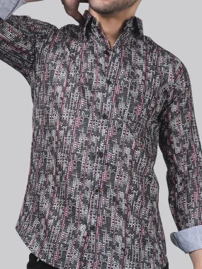 TryBuy Luxe Men's Cotton Printed Full Sleeves Button-Up Shirt For Men