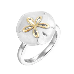 Two-Tone Sand Dollar Ring