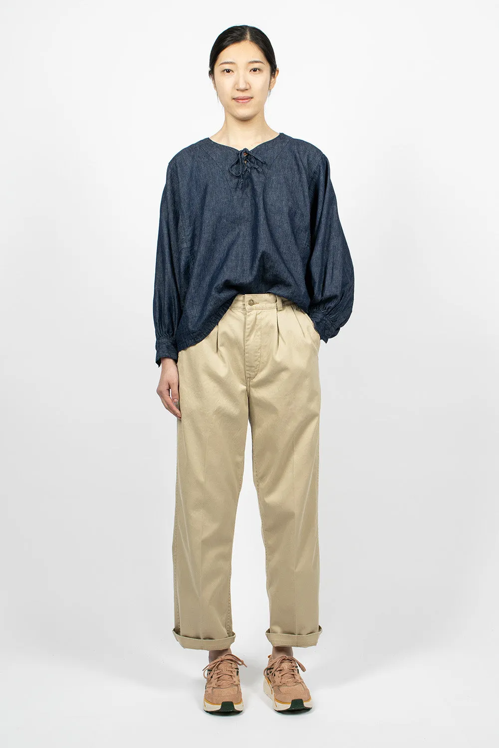 Two Tuck Chino Khaki