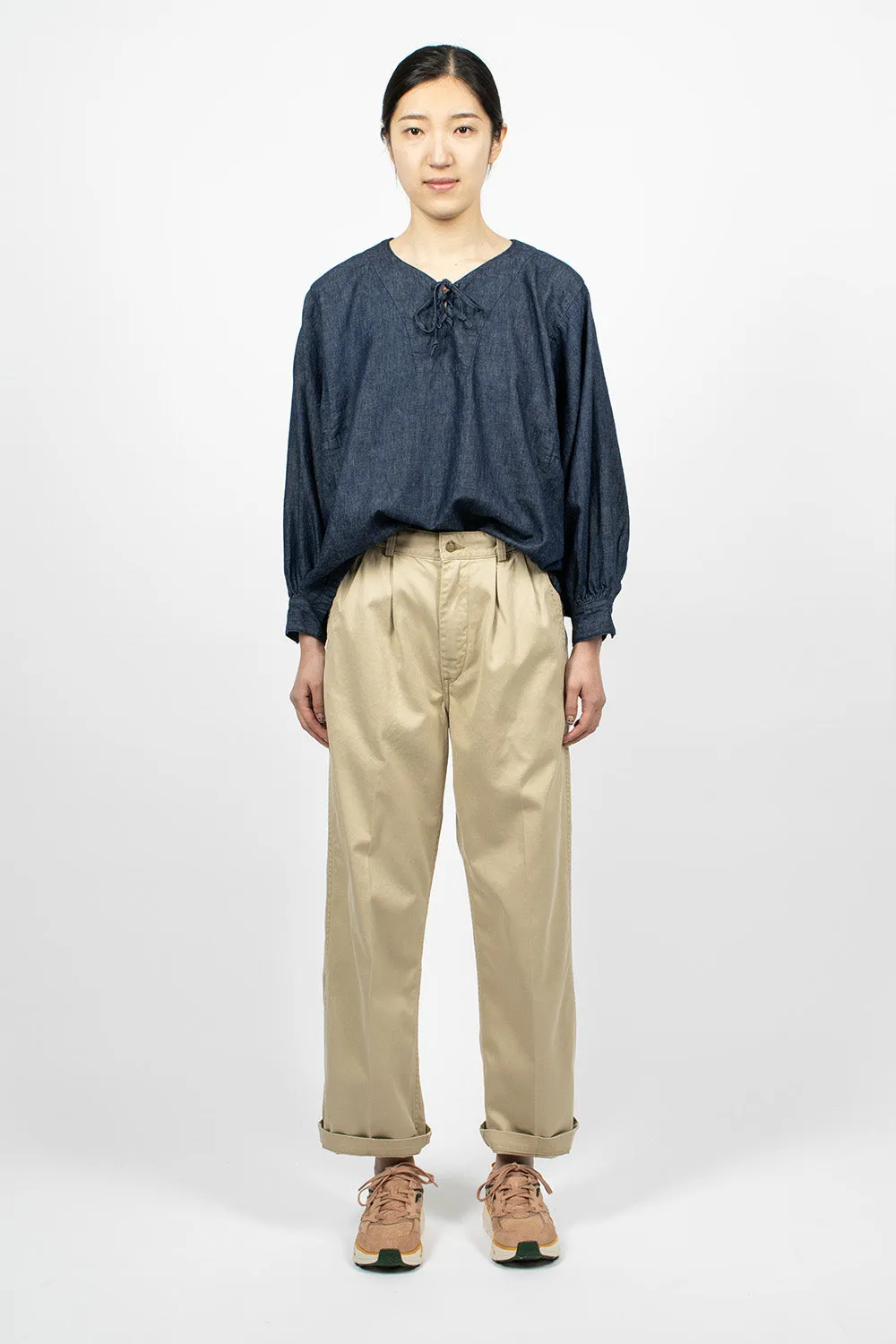 Two Tuck Chino Khaki