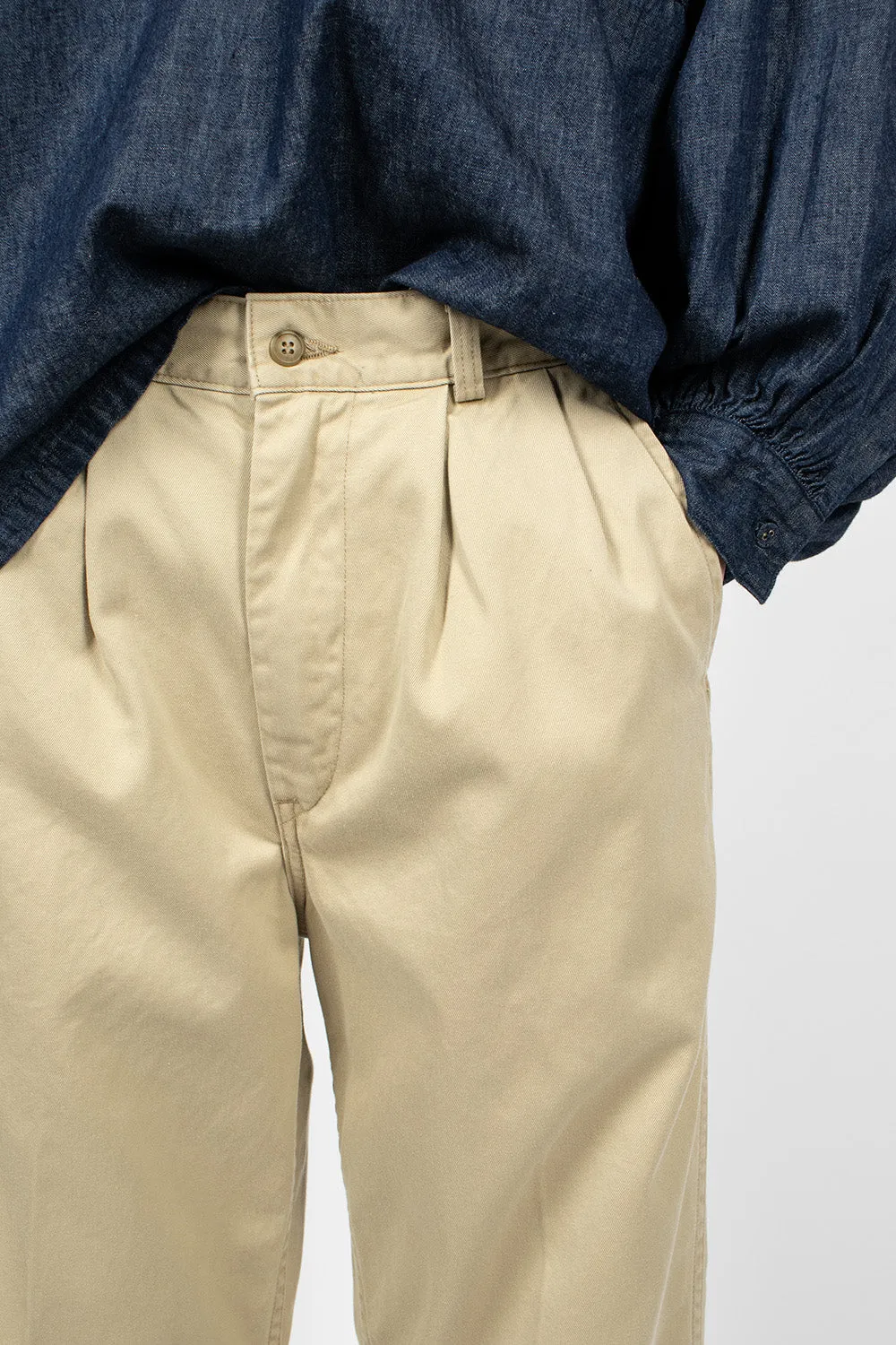 Two Tuck Chino Khaki