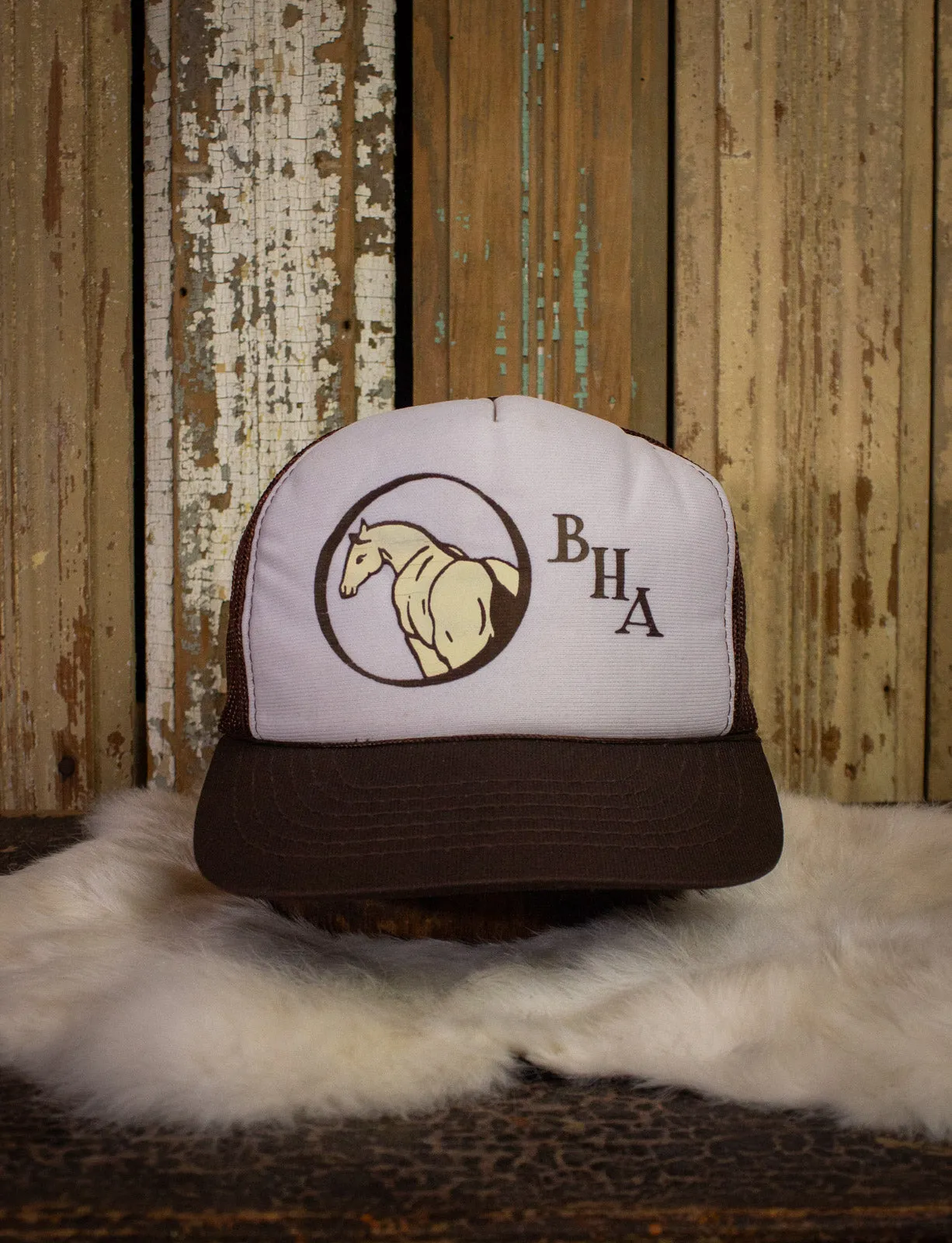 Vintage BHA Trucker Hat Brown