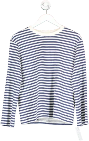 WAT. THE BRAND Blue The Ultimate Stripe Top UK 8