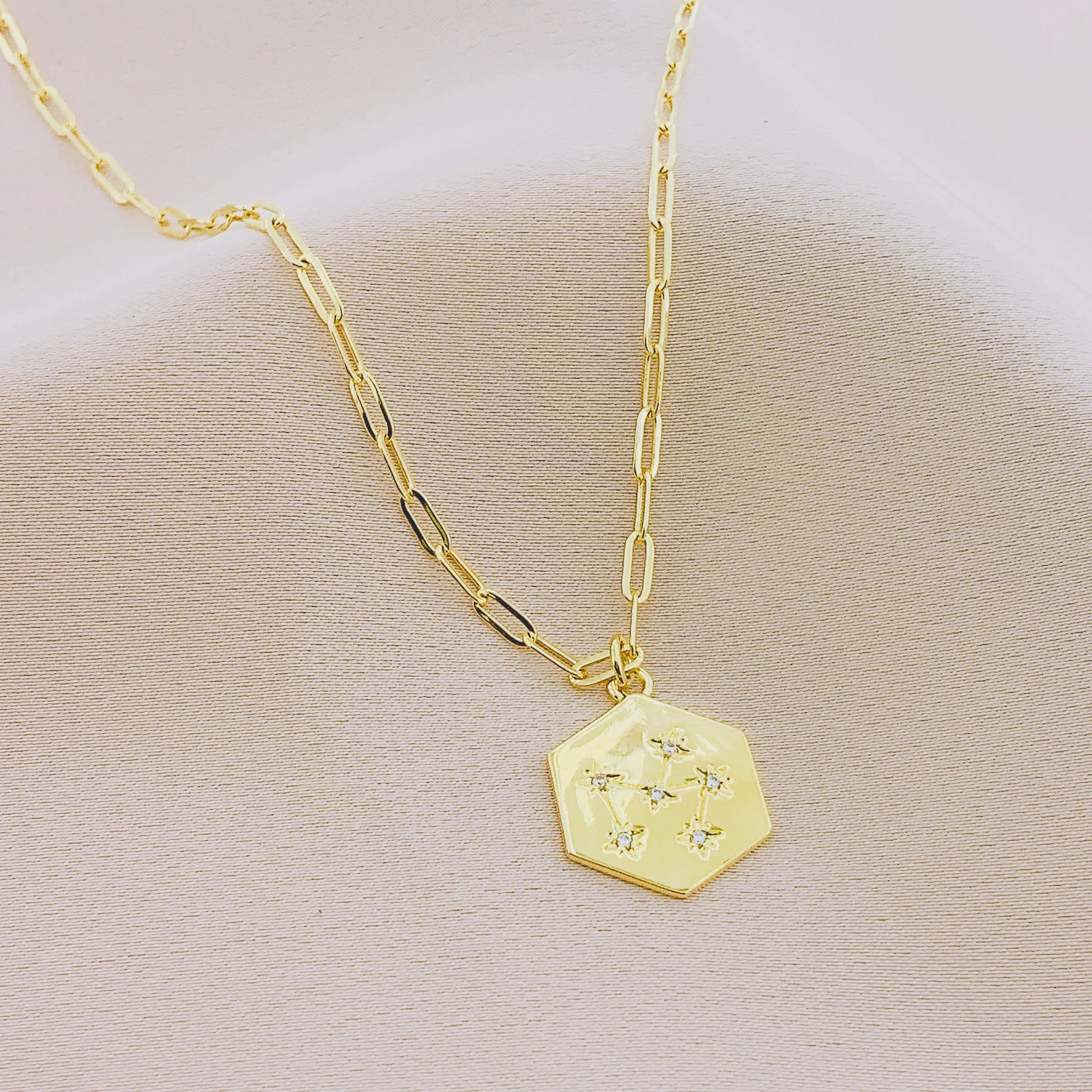 Women's CZ Starburst Necklace